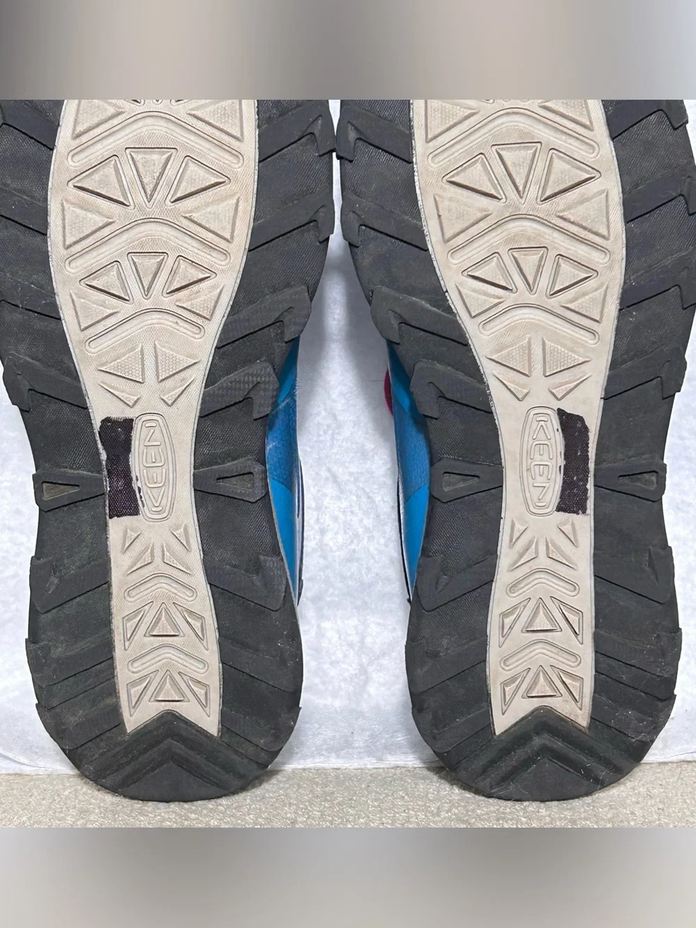 Keen Youth Blue Wanduro Waterproof Bungee Lace Hiking Trail Boots Shoes SZ US 6
